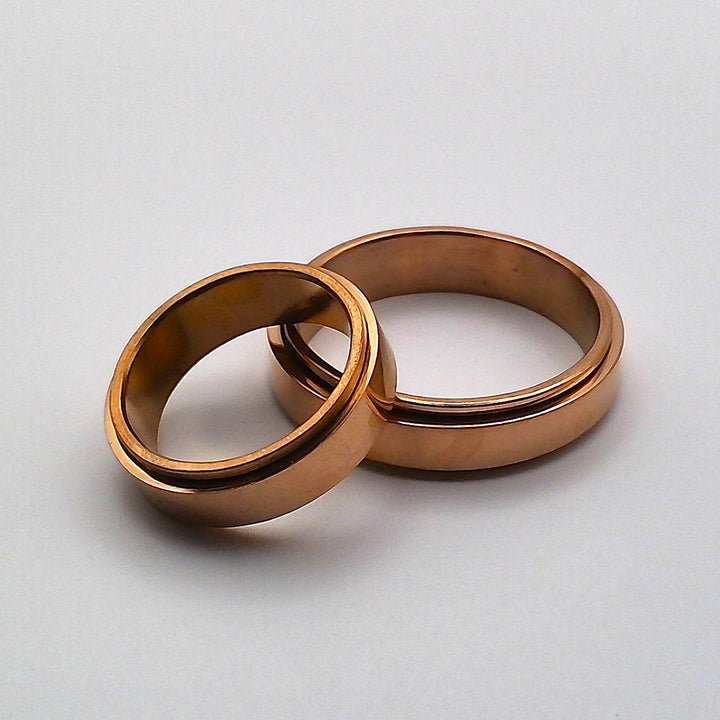 Rose Gold Spin Ring