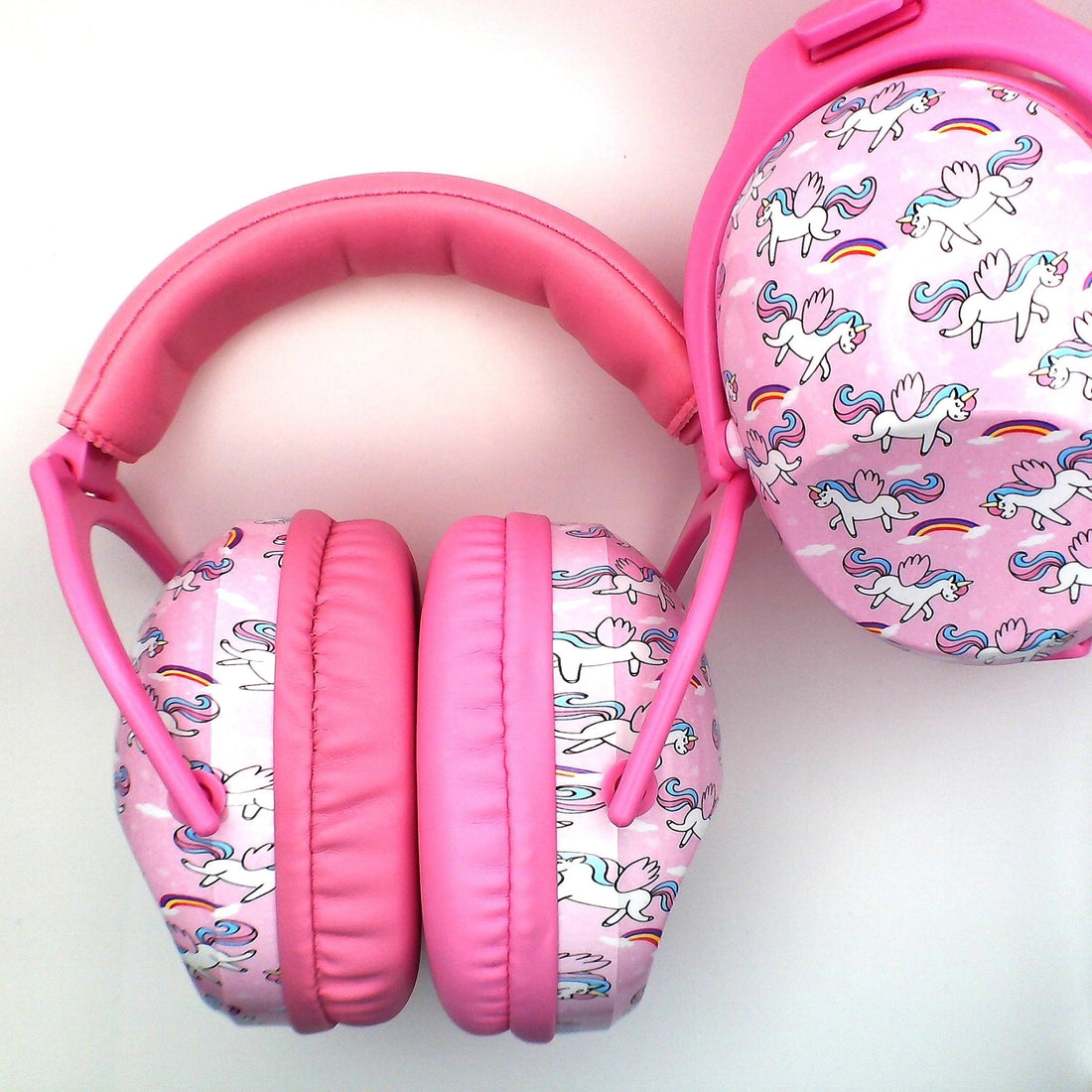 Patterned Noise Reducing Headphones - Pink Unicorn - SK75306592