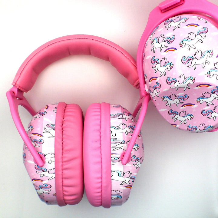 Patterned Noise Reducing Headphones - Pink Unicorn - SK75306592