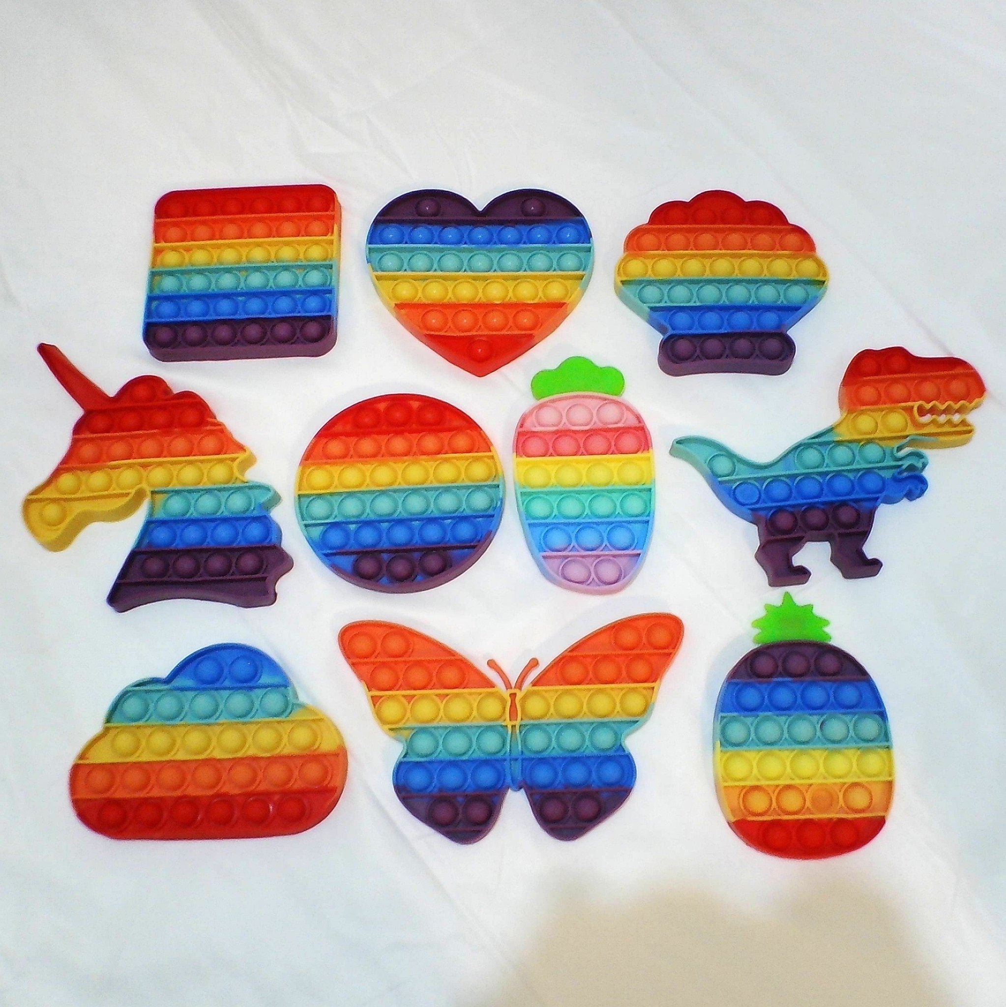 Pop It Fidget Shapes - Approx 12cm - SK58771231