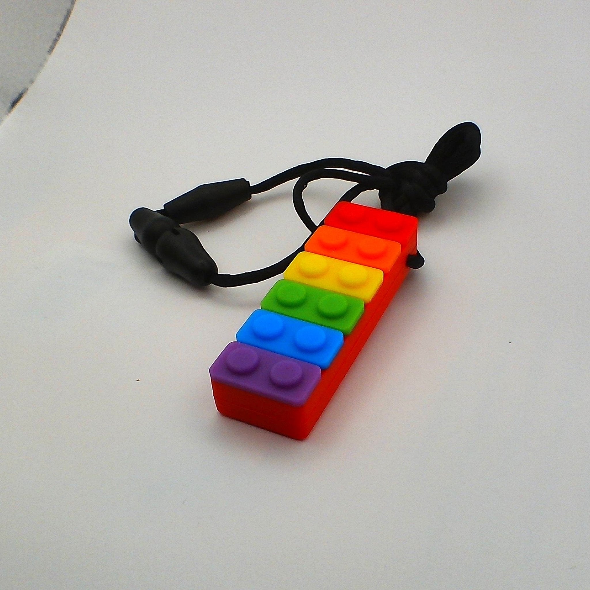 Rainbow Brick Chew Necklace - SK67268354