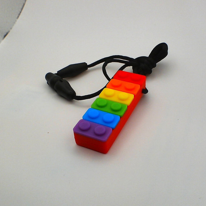 Rainbow Brick Chew Necklace - SK67268354