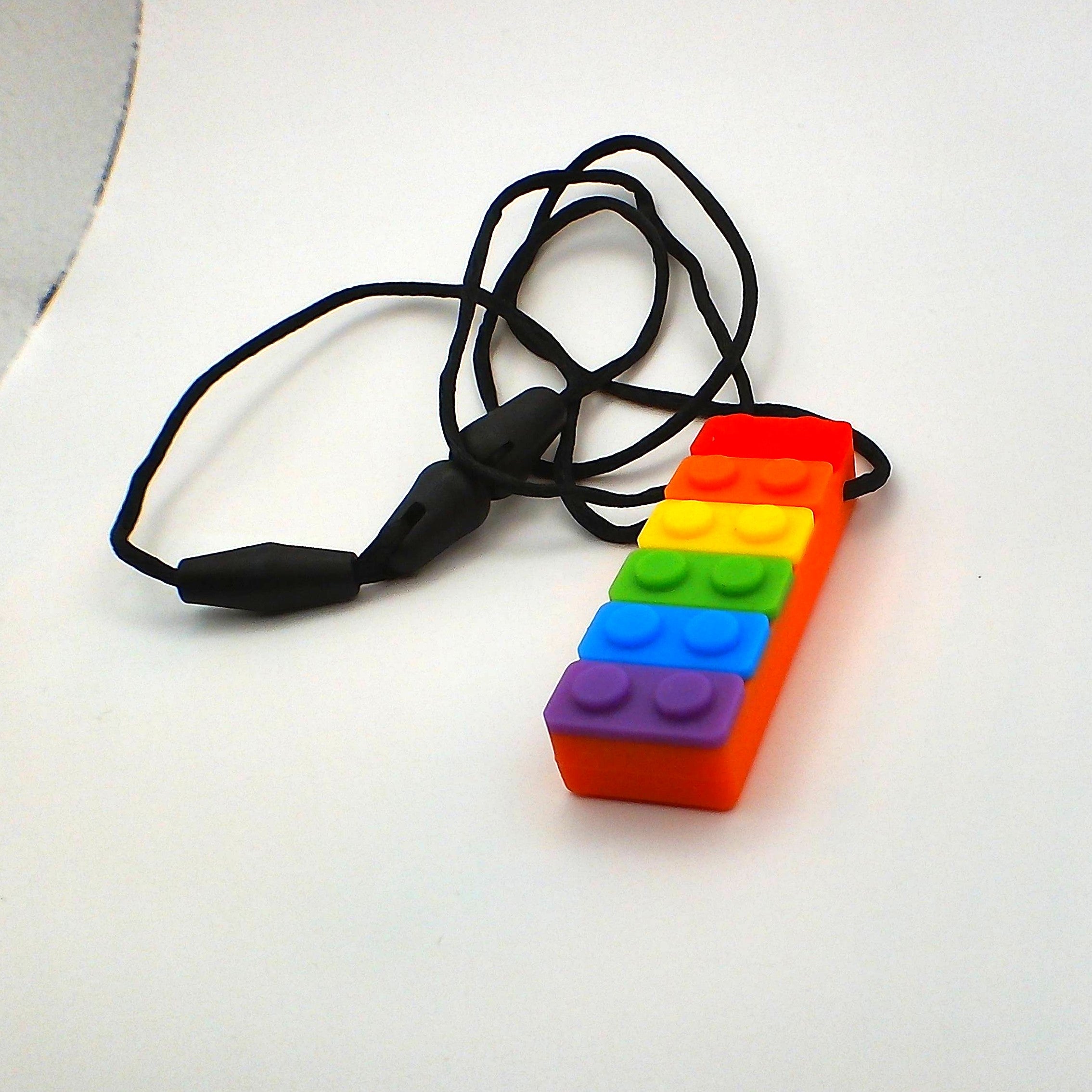Rainbow Brick Chew Necklace - SK21774702