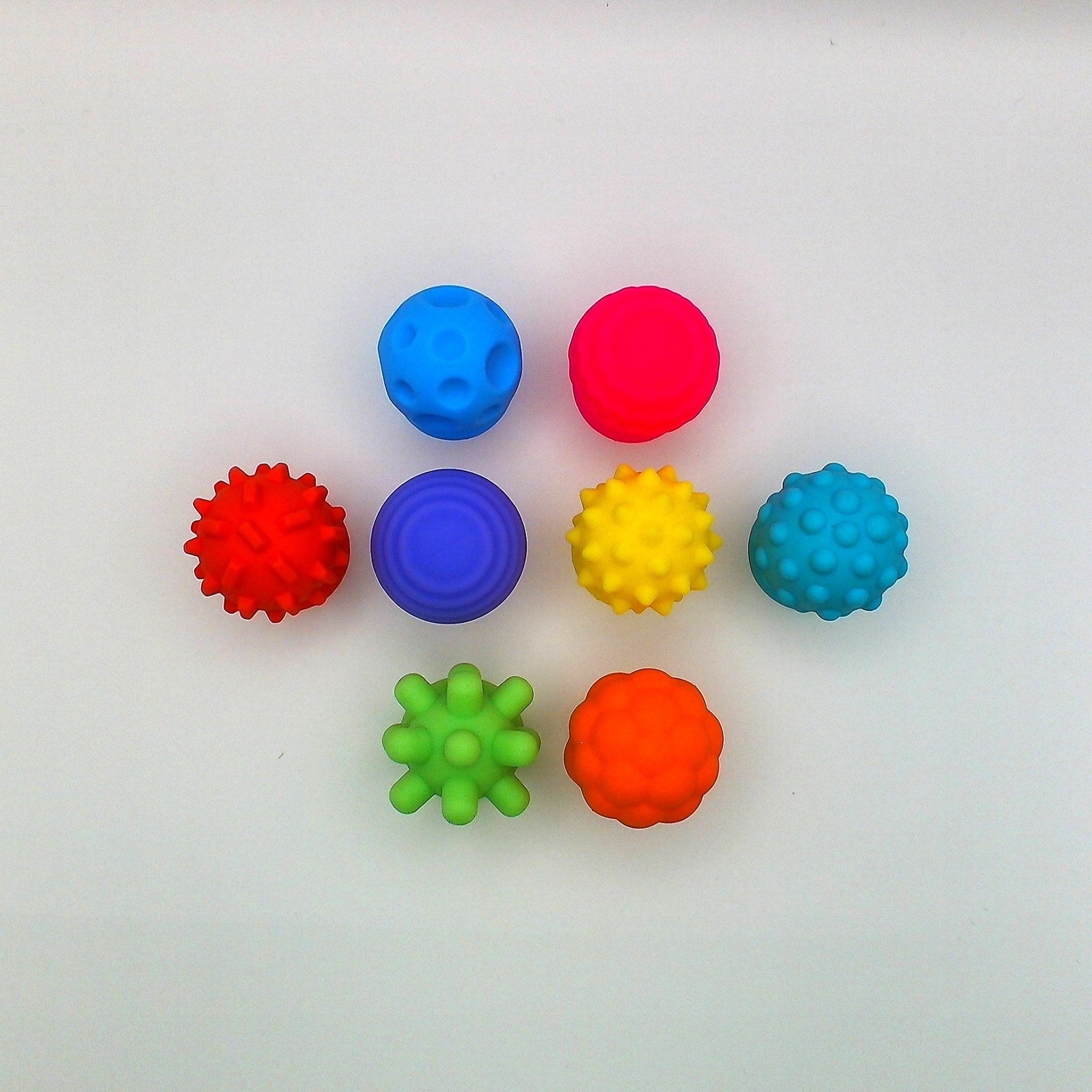 Suction Cup Sensory Balls - Set of 8 - SK87387602