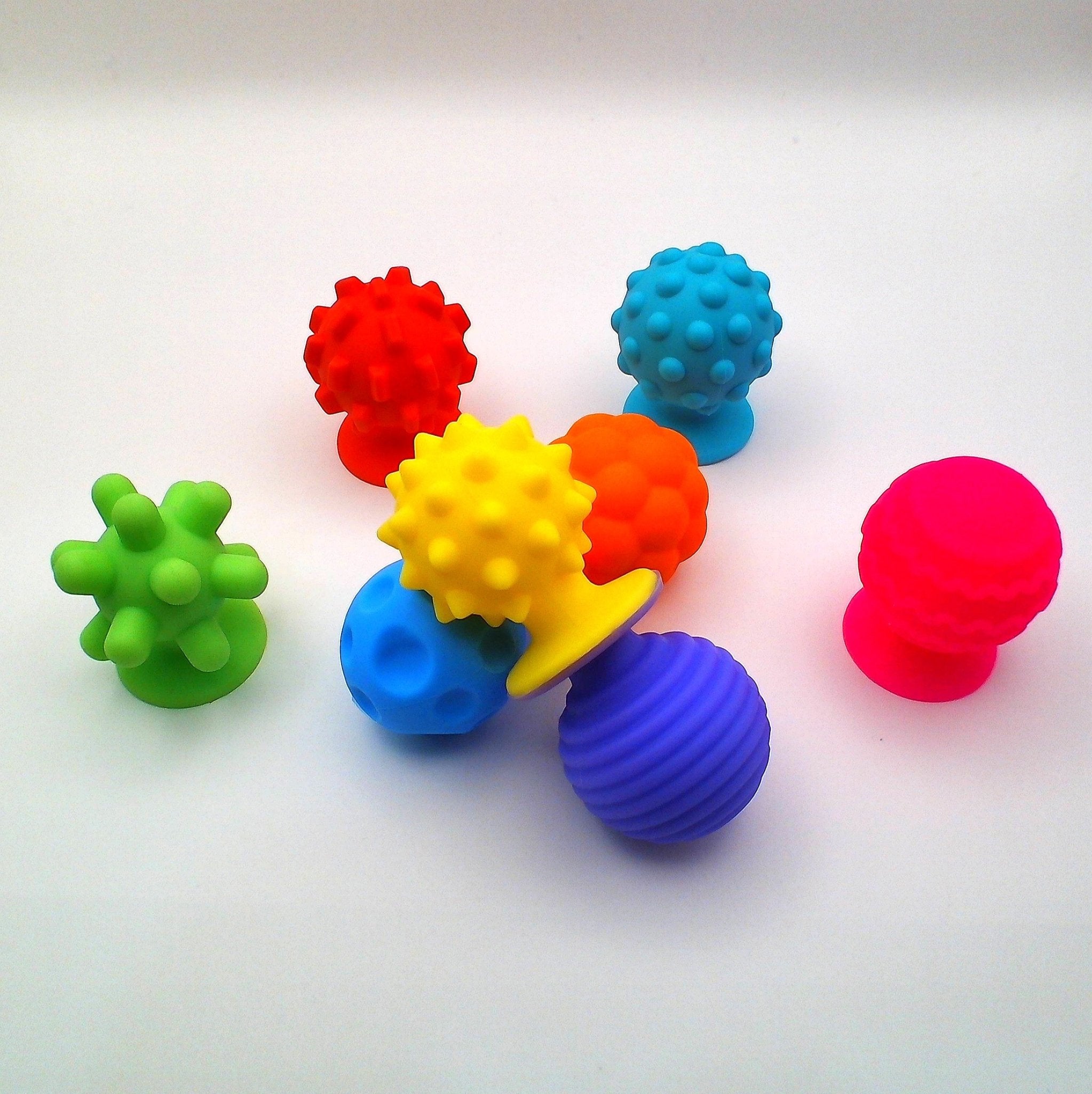 Suction Cup Sensory Balls - Set of 8 - SK87387602