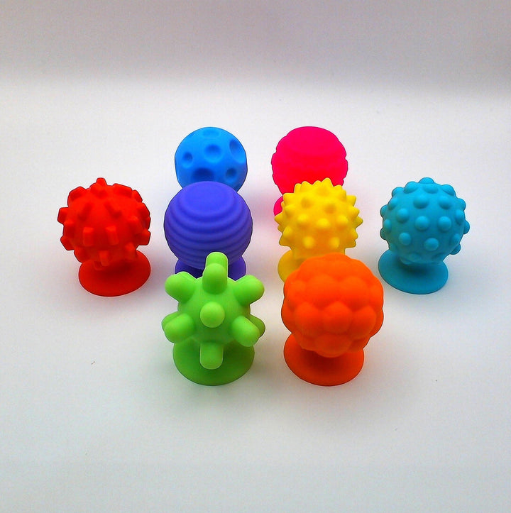 Suction Cup Sensory Balls - Set of 8 - SK87387602