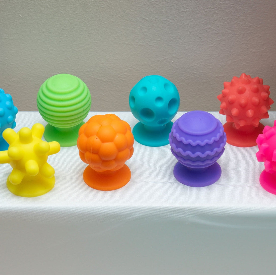 Suction Cup Sensory Balls - Set of 8 - SK87387602