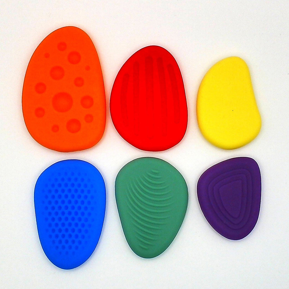 Textured Worry Stones - Set of 6 - SK34971512