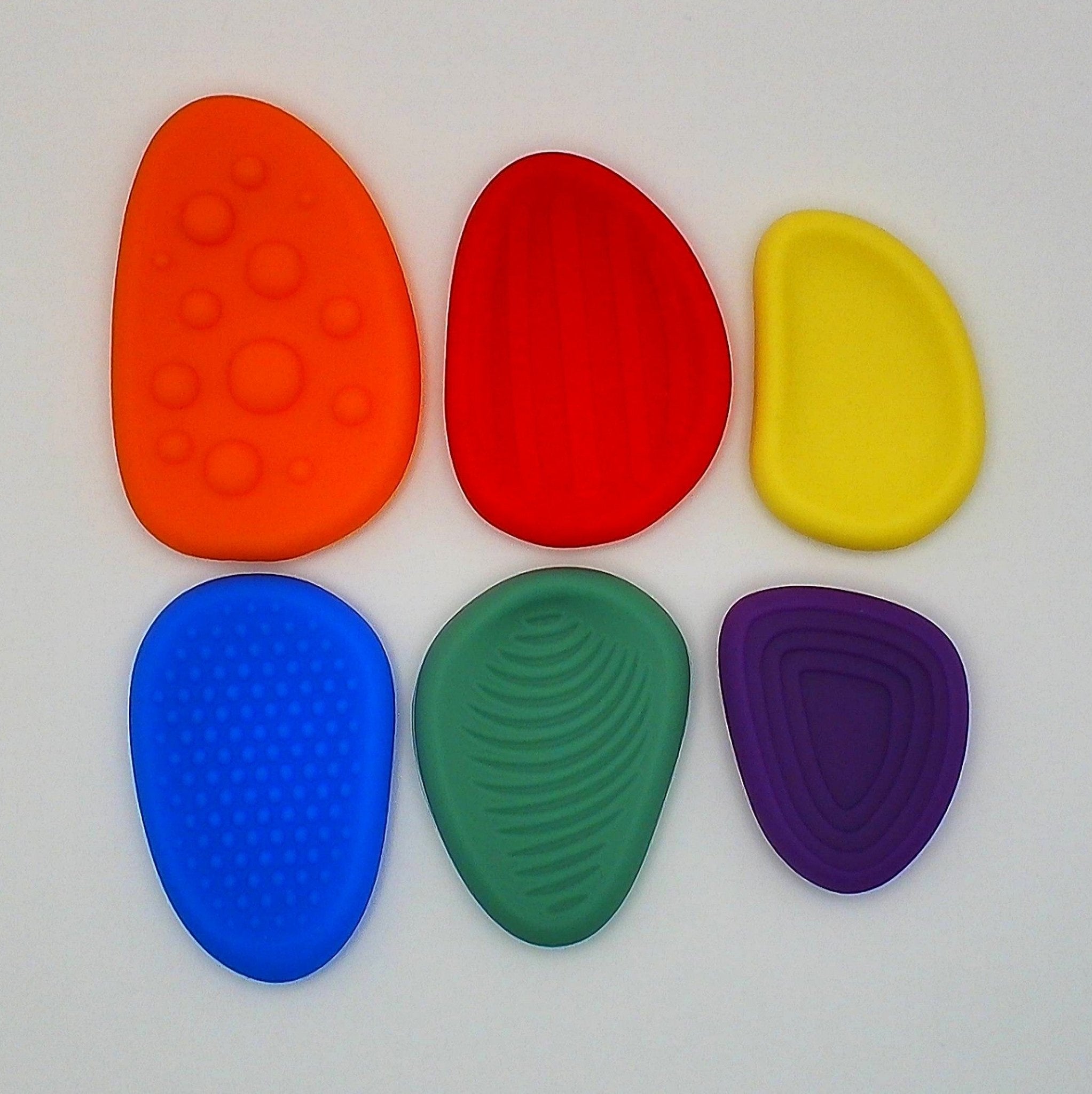 Textured Worry Stones - Set of 6 - SK34971512