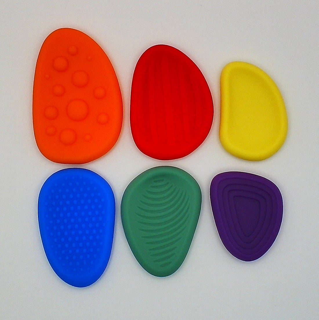 Textured Worry Stones - Set of 6 - SK34971512