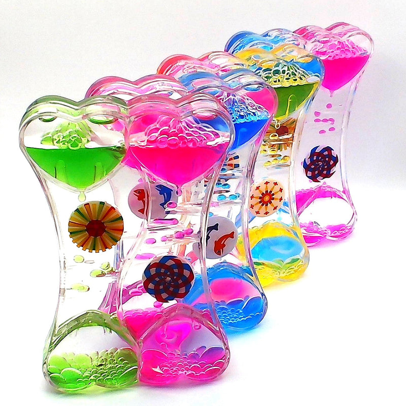 Two-colour liquid sensory timer